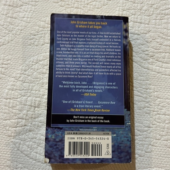 John Grisham, Sycamore Row. - Picture 3 of 5